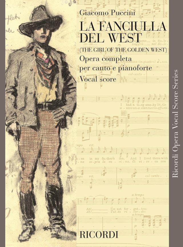 La fanciulla del West - Testo Cantato In Italiano-Inglese - árie pro zpěv a klavír